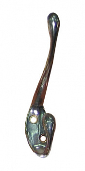 Крючок одежный двойной (1010-М) медь, 1110079