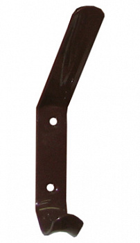 Крючок одежный 2-х рожковый коричневый металлик с полимерным покрытием *Тонар*, 1110025