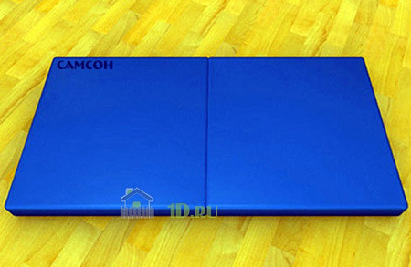 Мат гимнастический спортивный складной, 1м * 1м, цвет сине-желтый